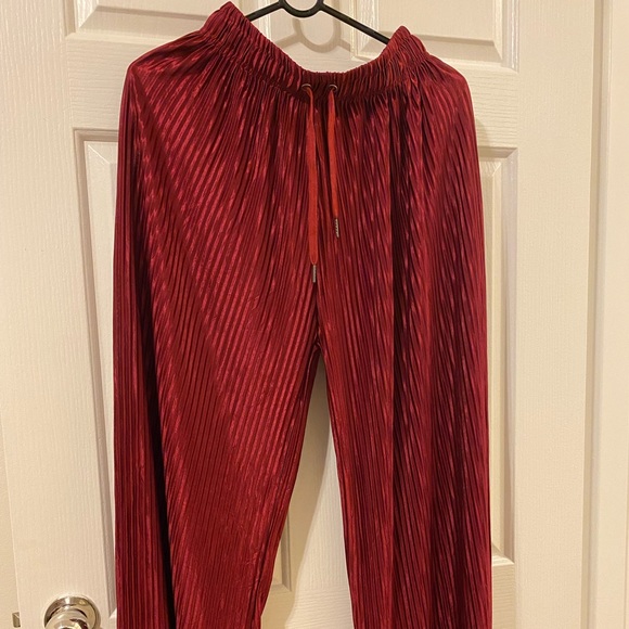 ✨Host Pick✨ Wine Plitting Palazzo Trendy Trousers - Picture 4 of 6